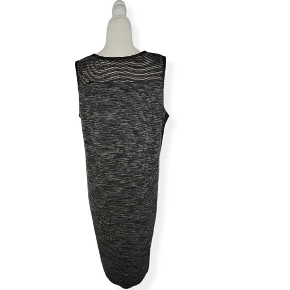 Xersion Casual dress in Charcoal with Black net accent 0X NWT - Picture 4 of 5
